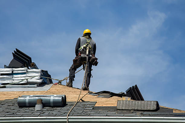Professional Roofing technician working in New Palestine, IN